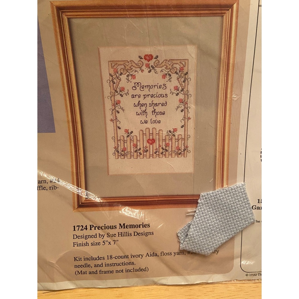 Vintage Circle 1990 Needlecraft Kit NEW 1724 Precious Memories Crosstitch 5x7